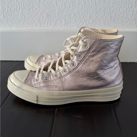 Converse Metallic Pink High-Tops - Picture 4 of 6